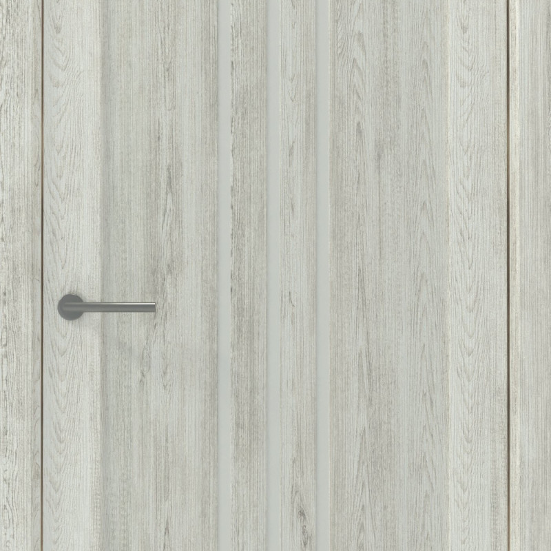 Межкомнатная дверь LuxDoors Frankfurt PVC Кипарис Нордик стекло Матовое