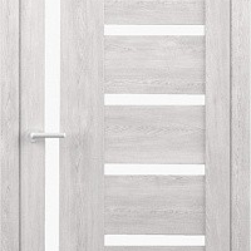 Межкомнатная дверь LuxDoors Madrid PVC Кипарис Нордик стекло Матовое