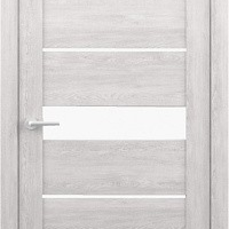 Ușă de interior LuxDoors Praha PVC Chiparos Nordic sticla Mat