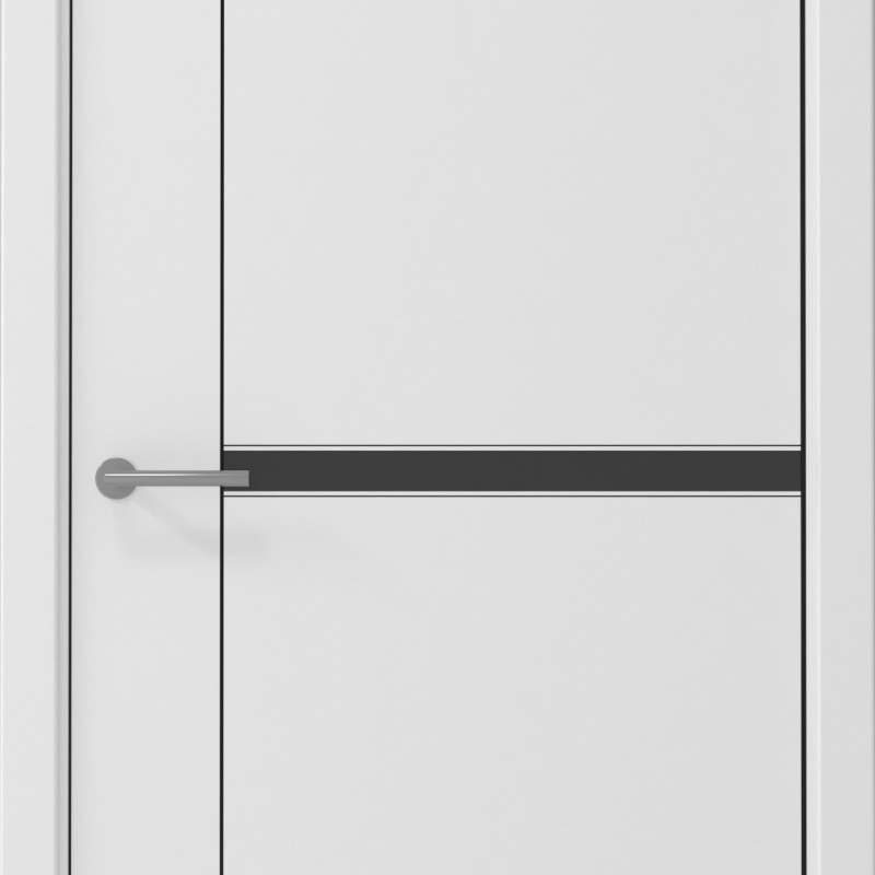 Ușă de interior LuxDoors UNIC-2 Vinil Alb Simpla contur NEGRU Ușă de interior LuxDoors UNIC-2 Vinil Alb Simpla contur NEGRU