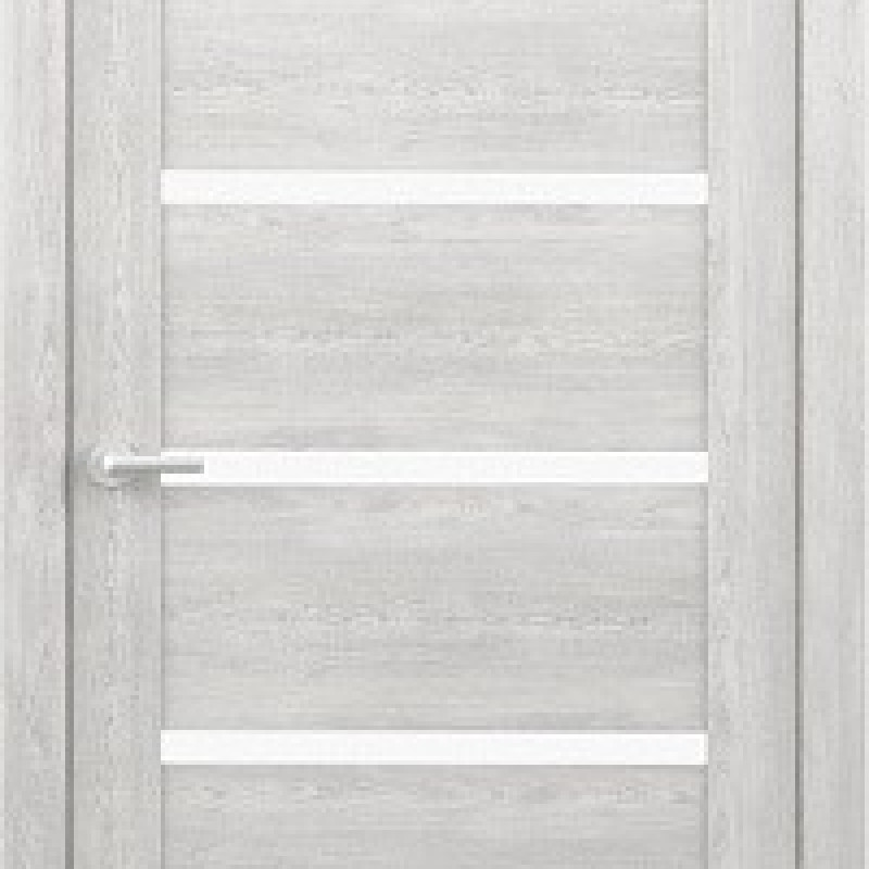 Ușă de interior LuxDoors Viena PVC Chiparos Nordic sticla Mat