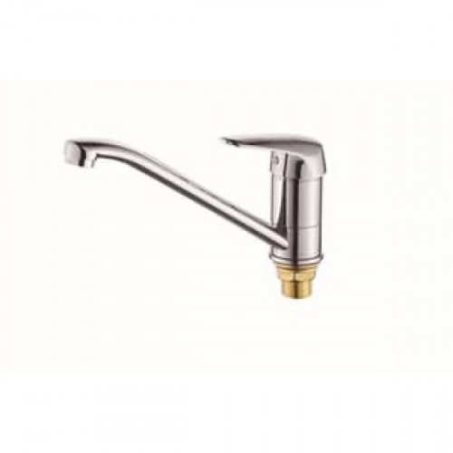 Baterie pentru bucătărie cu pipă lungă Lazur Riveta, crom, 49054 Baterie pentru bucătărie cu pipă lungă Lazur Riveta, crom, 49054