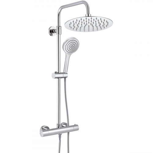 Душевая система Rubineta Olo + Thermo-15 с термостатом, хром, 625047 Душевая система Rubineta Olo + Thermo-15 с термостатом, хром, 625047