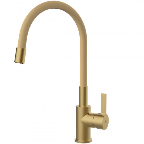 Baterie pentru bucătărie Rubineta Flexy-33, auriu mat, FL300GD8