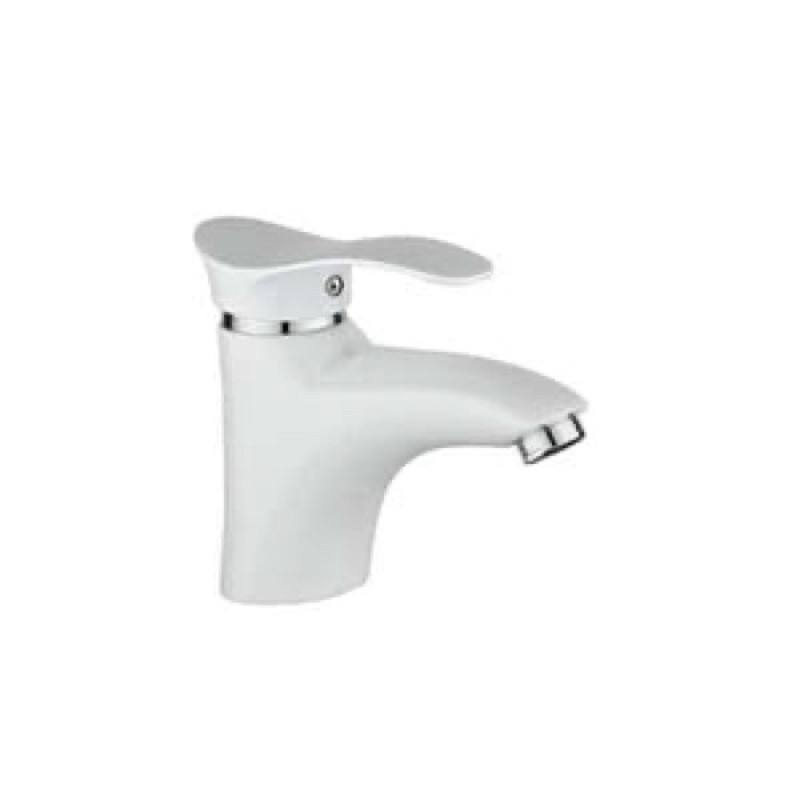 Baterie pentru lavoar Sandy Ergo, alb mat, 49011