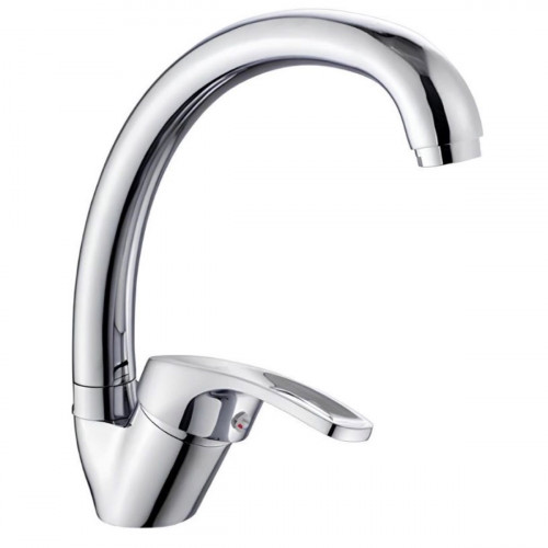 Baterie pentru bucătărie cu pipă tip F Rossa Bianca, crom, 49094 Baterie pentru bucătărie cu pipă tip F Rossa Bianca, crom, 49094