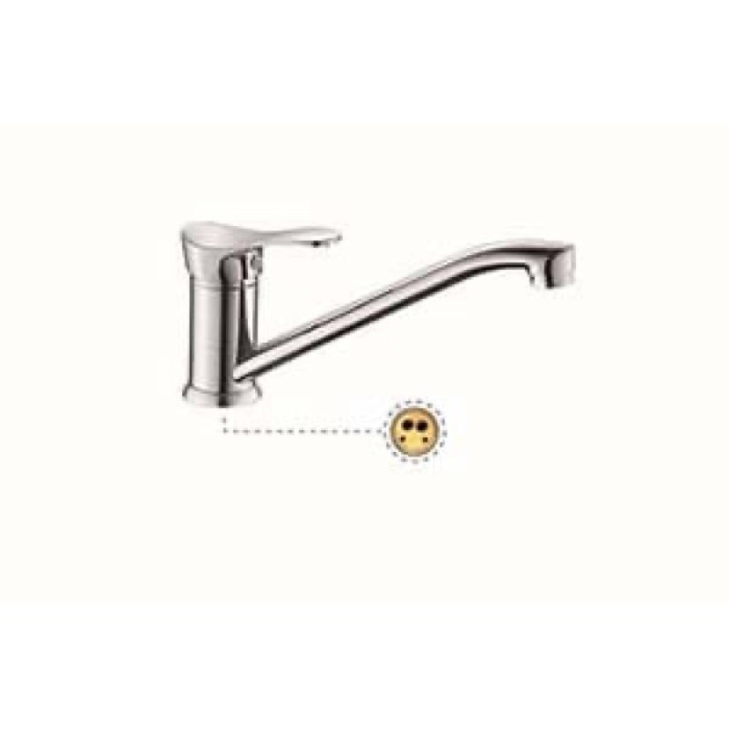 Baterie pentru bucătărie cu pipă lungă Lazur AquaFina, crom, 49157 Baterie pentru bucătărie cu pipă lungă Lazur AquaFina, crom, 49157