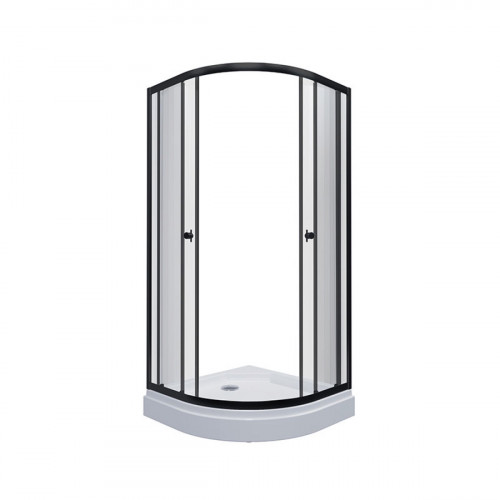 Paravan de duș Triton Alfa-Black 100×100 cu cădiță joasă, profil negru Paravan de duș Triton Alfa-Black 100×100 cu cădiță joasă, profil negru