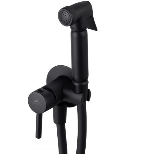 Смеситель с гигиеническим душем Rubineta Ultra Bidet BK, черный матовый, 625127 Смеситель с гигиеническим душем Rubineta Ultra Bidet BK, черный матовый, 625127