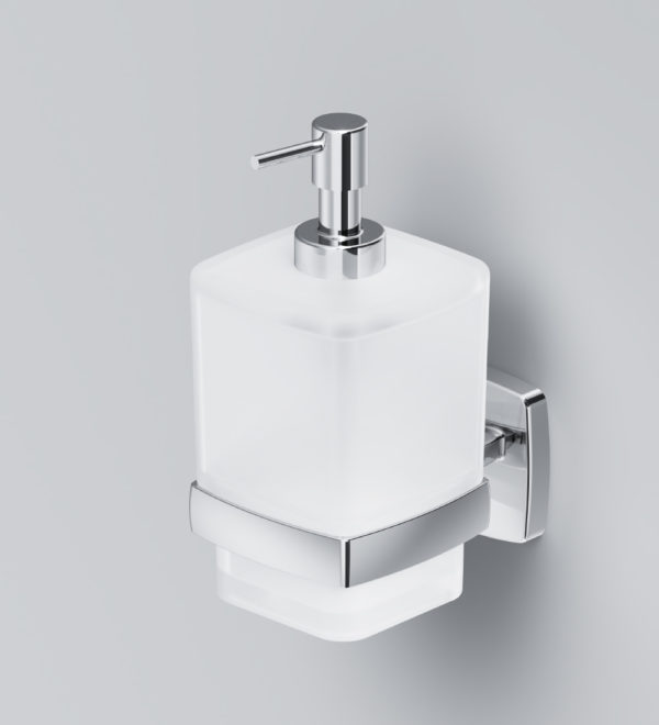 Стеклянный диспенсер для жидкого мыла с настенным держателем GEM A9036900