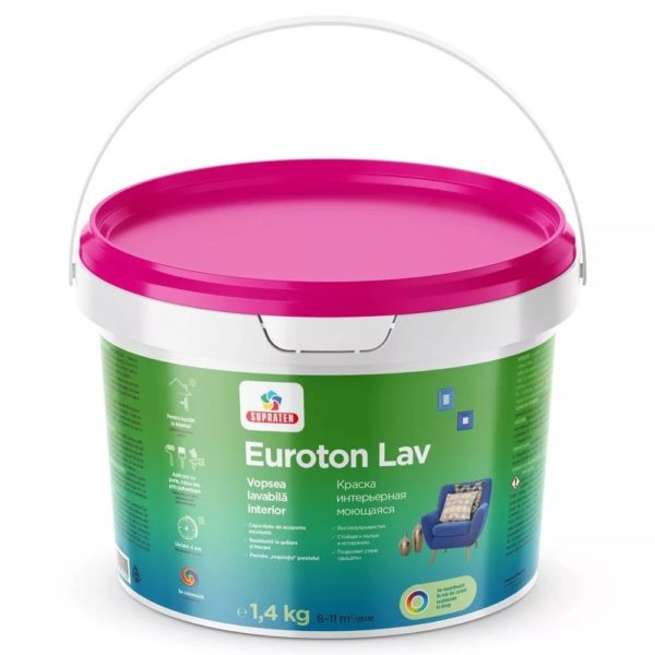 EUROTON LAV 14 кг - Краска интерьерная моющаяся
