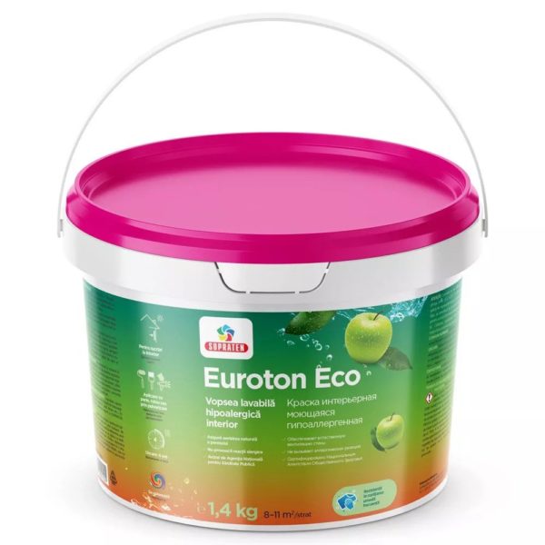 Краска интерьерная EUROTON ECO 1.4кг